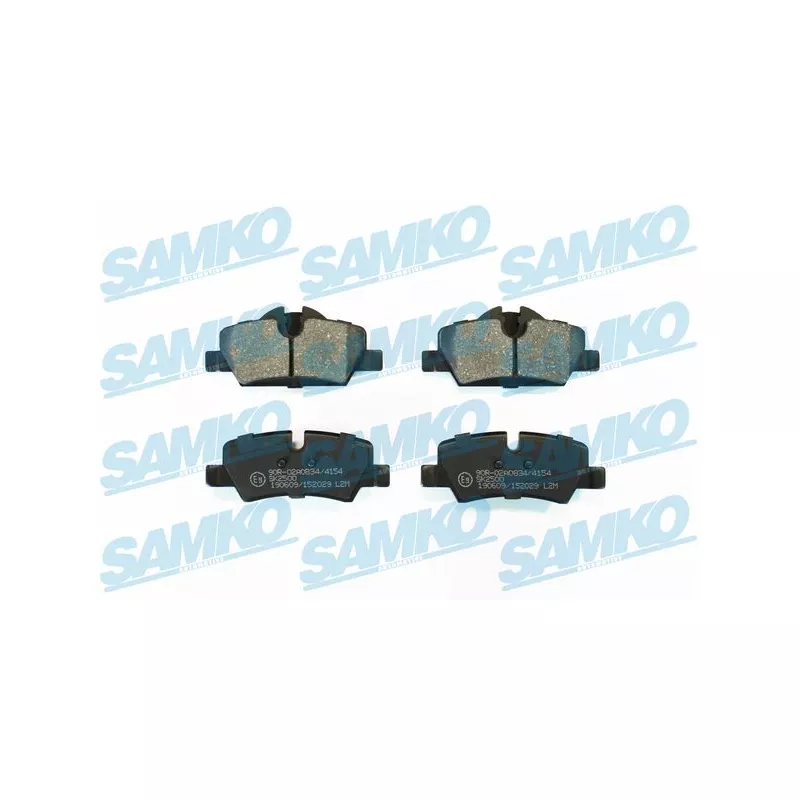 Jeu de 4 plaquettes de frein arrière SAMKO 5SP2029