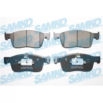 Jeu de 4 plaquettes de frein avant SAMKO