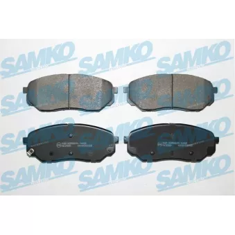 Jeu de 4 plaquettes de frein avant SAMKO