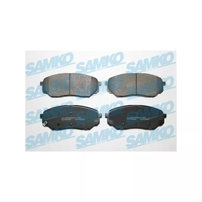 Jeu de 4 plaquettes de frein avant SAMKO 5SP2035