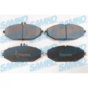 Jeu de 4 plaquettes de frein avant SAMKO