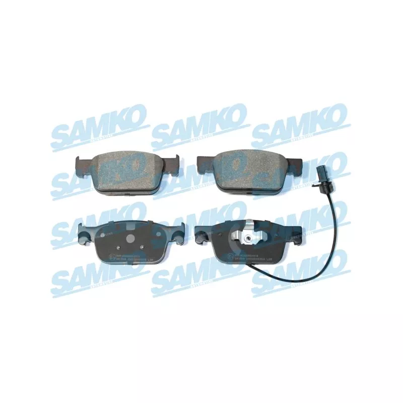 Jeu de 4 plaquettes de frein avant SAMKO 5SP2038