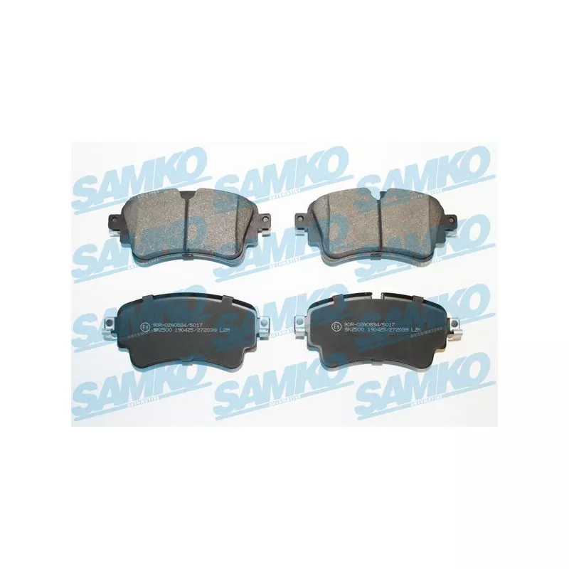 Jeu de 4 plaquettes de frein arrière SAMKO 5SP2039
