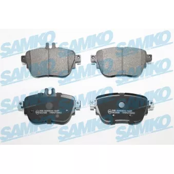Jeu de 4 plaquettes de frein arrière SAMKO 5SP2042