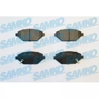 Jeu de 4 plaquettes de frein avant SAMKO