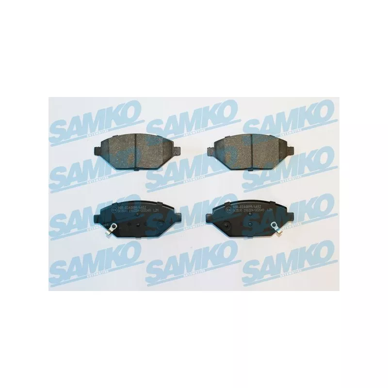 Jeu de 4 plaquettes de frein avant SAMKO 5SP2049