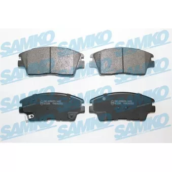 Jeu de 4 plaquettes de frein avant SAMKO
