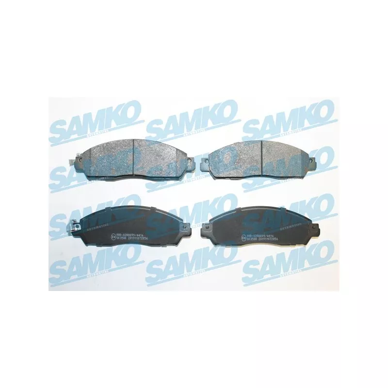 Jeu de 4 plaquettes de frein avant SAMKO 5SP2056