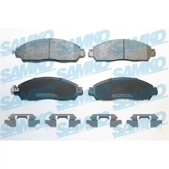 Jeu de 4 plaquettes de frein avant SAMKO