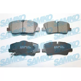 Jeu de 4 plaquettes de frein arrière SAMKO