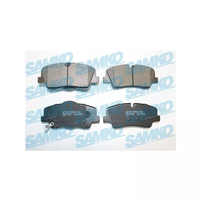 Jeu de 4 plaquettes de frein arrière SAMKO 5SP2058