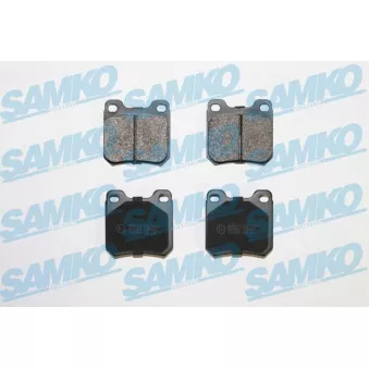 Jeu de 4 plaquettes de frein arrière SAMKO 5SP206