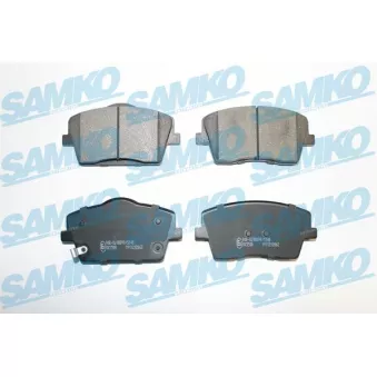 Jeu de 4 plaquettes de frein avant SAMKO