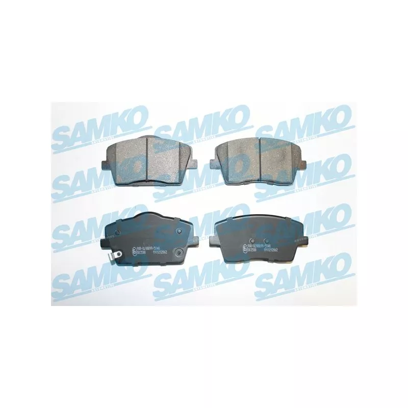 Jeu de 4 plaquettes de frein avant SAMKO 5SP2062
