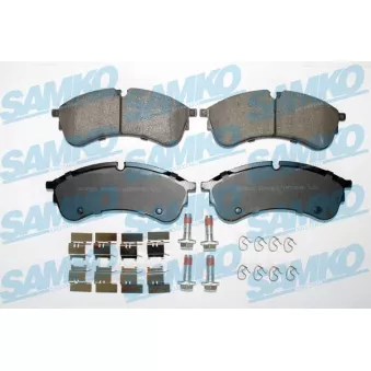 Jeu de 4 plaquettes de frein avant SAMKO