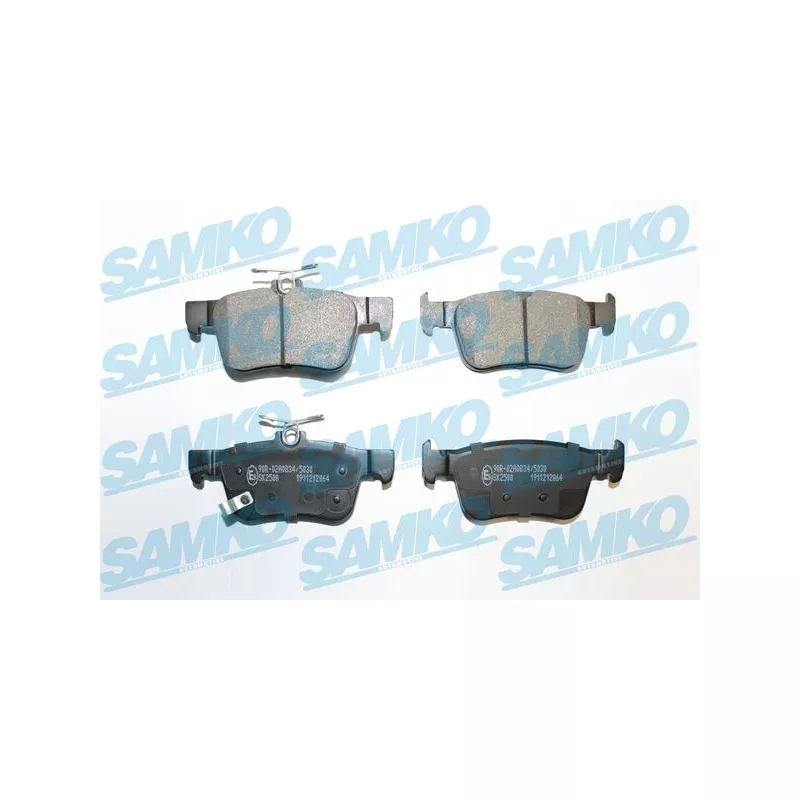 Jeu de 4 plaquettes de frein arrière SAMKO 5SP2064