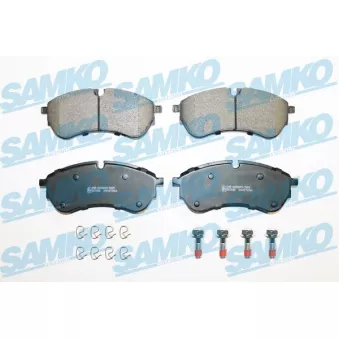 Jeu de 4 plaquettes de frein avant SAMKO