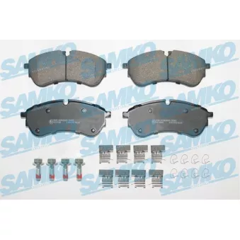 Jeu de 4 plaquettes de frein avant SAMKO