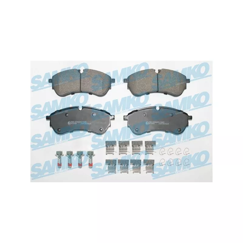 Jeu de 4 plaquettes de frein avant SAMKO 5SP2066K