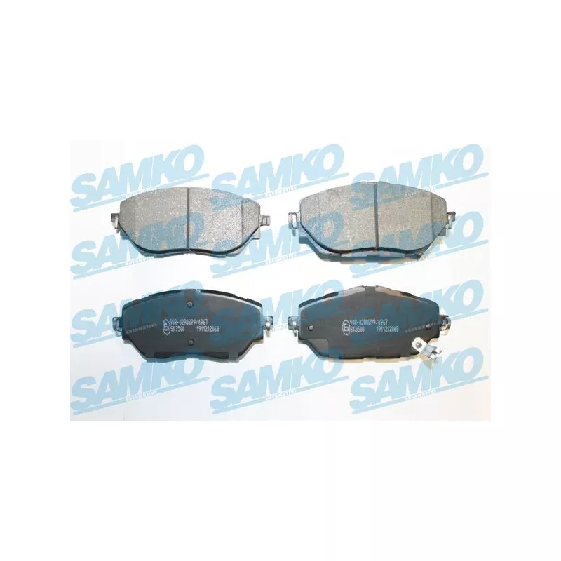 Jeu de 4 plaquettes de frein avant SAMKO 5SP2068