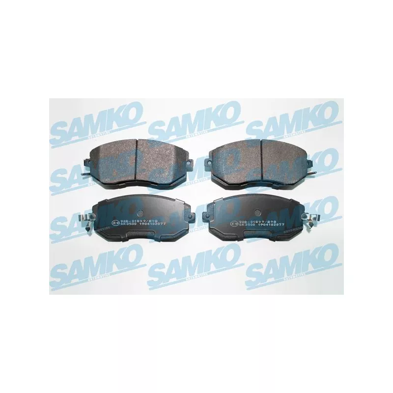 Jeu de 4 plaquettes de frein avant SAMKO 5SP2077