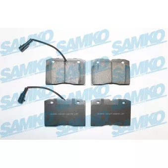 Jeu de 4 plaquettes de frein avant SAMKO