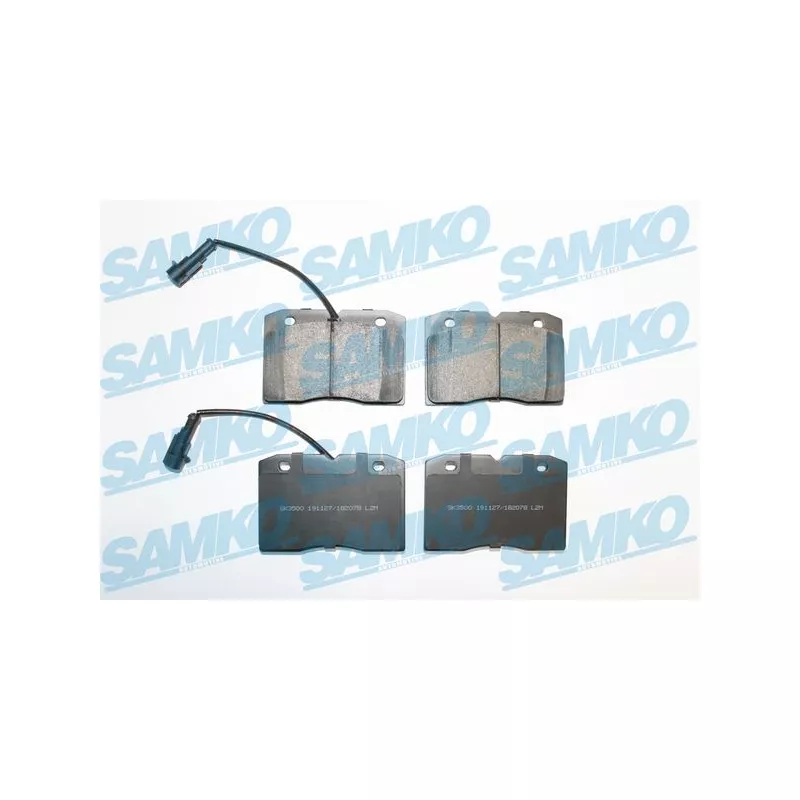 Jeu de 4 plaquettes de frein avant SAMKO 5SP2078