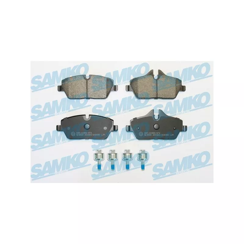 Jeu de 4 plaquettes de frein avant SAMKO 5SP2080