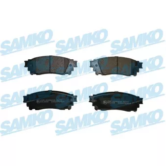 Jeu de 4 plaquettes de frein arrière SAMKO