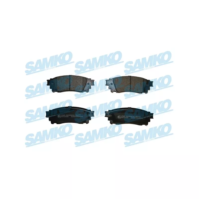 Jeu de 4 plaquettes de frein arrière SAMKO 5SP2094
