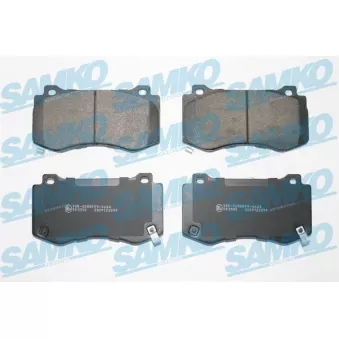 Jeu de 4 plaquettes de frein avant SAMKO