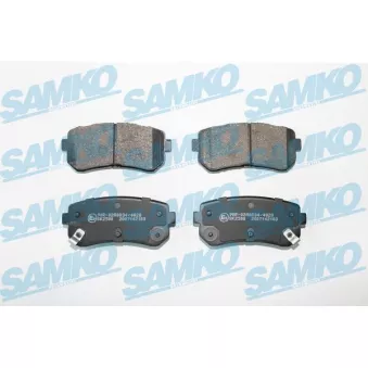 Jeu de 4 plaquettes de frein arrière SAMKO