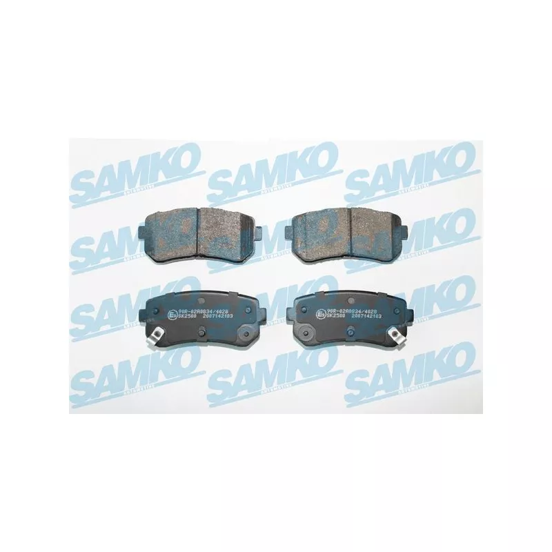 Jeu de 4 plaquettes de frein arrière SAMKO 5SP2103