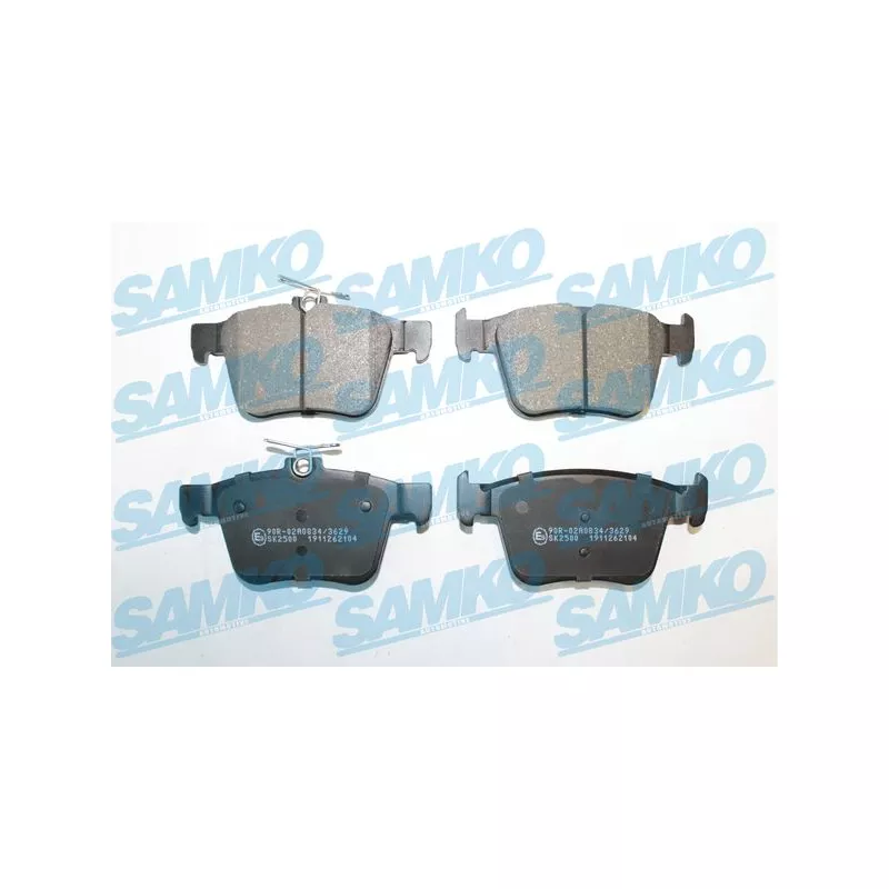Jeu de 4 plaquettes de frein arrière SAMKO 5SP2104