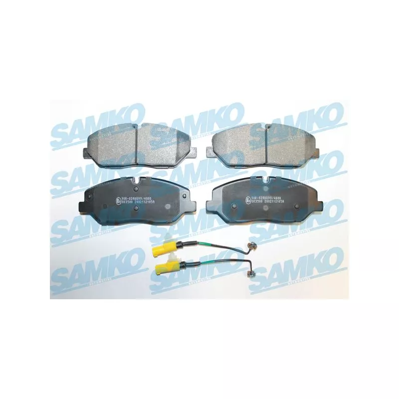 Jeu de 4 plaquettes de frein avant SAMKO 5SP2105A