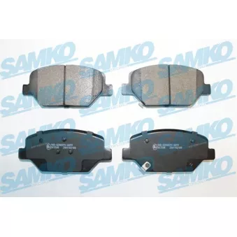 Jeu de 4 plaquettes de frein avant SAMKO