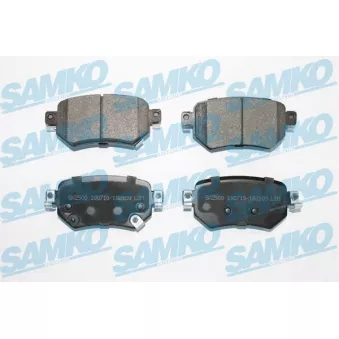 Jeu de 4 plaquettes de frein arrière SAMKO