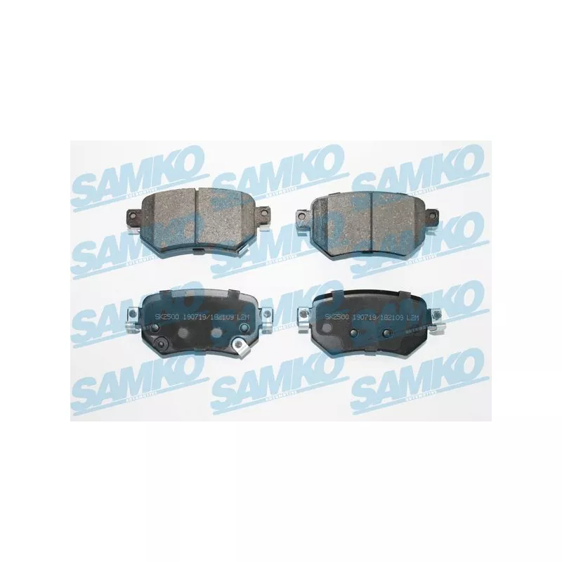 Jeu de 4 plaquettes de frein arrière SAMKO 5SP2109