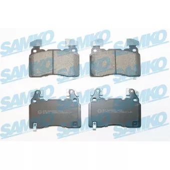 Jeu de 4 plaquettes de frein avant SAMKO 5SP2113