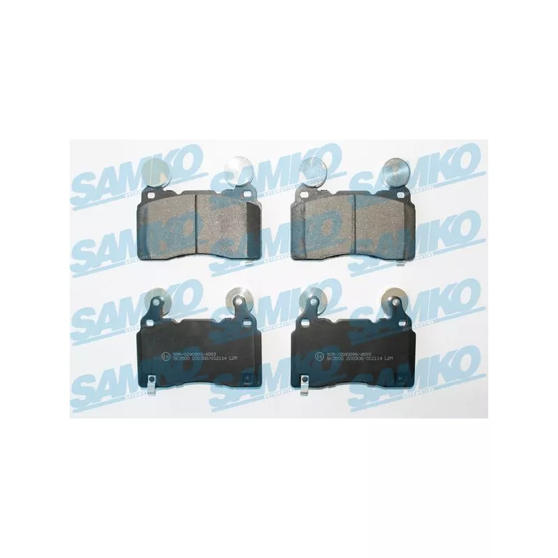 Jeu de 4 plaquettes de frein avant SAMKO 5SP2114
