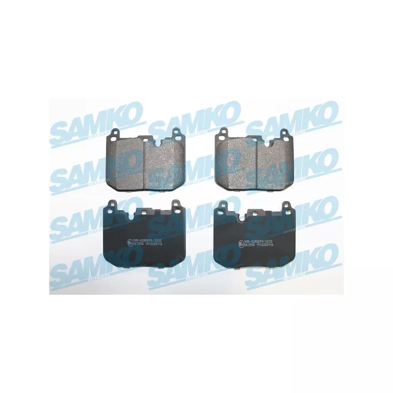 Jeu de 4 plaquettes de frein avant SAMKO 5SP2116