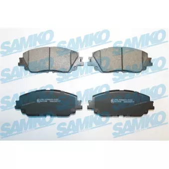 Jeu de 4 plaquettes de frein avant SAMKO
