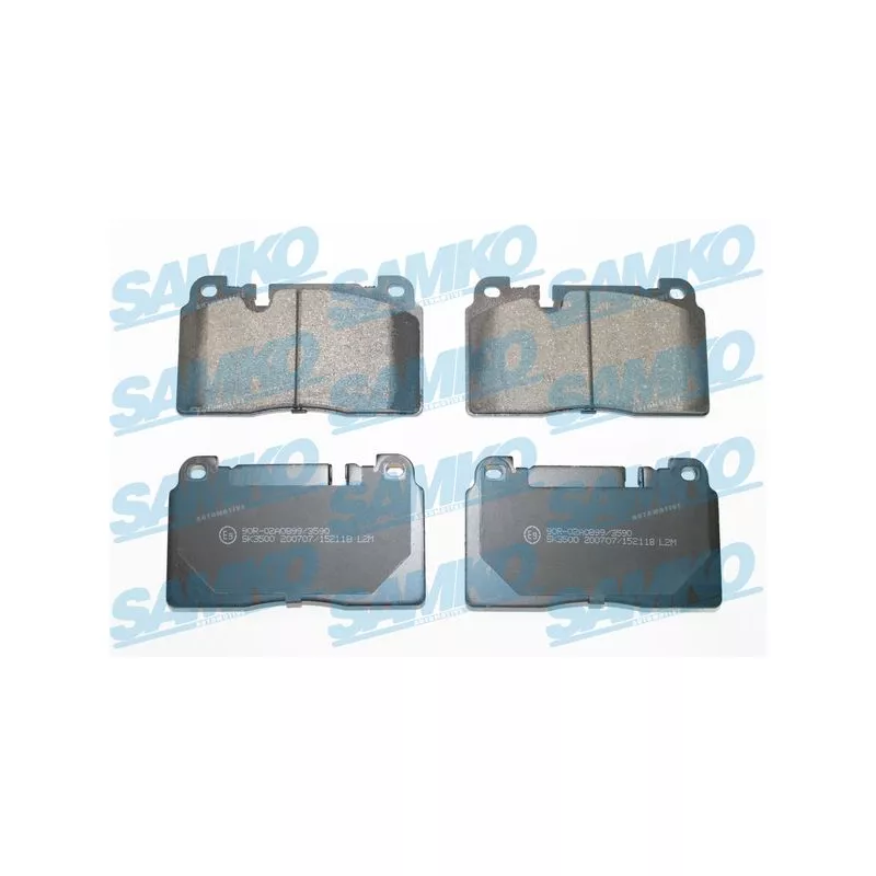Jeu de 4 plaquettes de frein avant SAMKO 5SP2118