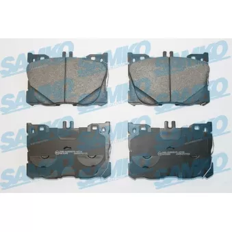 Jeu de 4 plaquettes de frein avant SAMKO 5SP2122