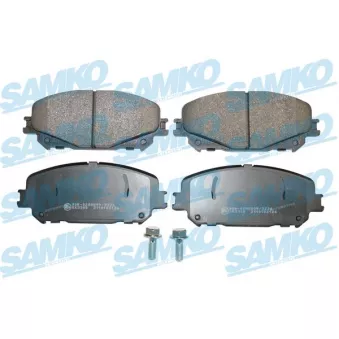 Jeu de 4 plaquettes de frein avant SAMKO 5SP2126