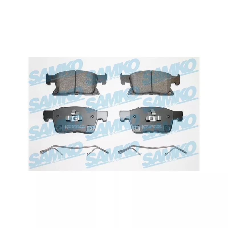 Jeu de 4 plaquettes de frein avant SAMKO 5SP2129K
