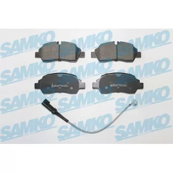 Jeu de 4 plaquettes de frein arrière SAMKO