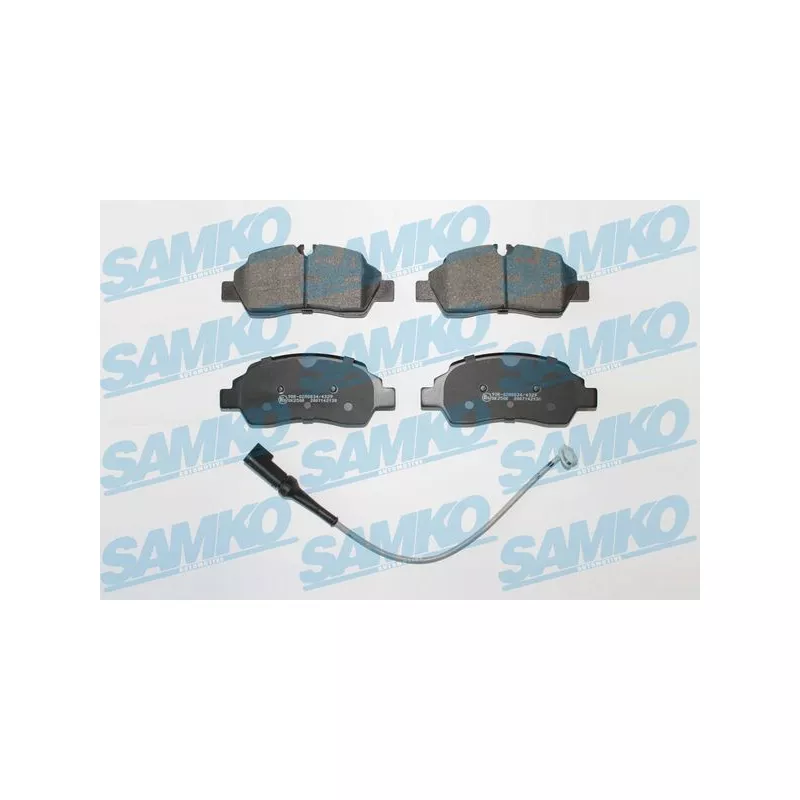 Jeu de 4 plaquettes de frein arrière SAMKO 5SP2130A