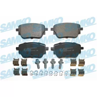 Jeu de 4 plaquettes de frein arrière SAMKO