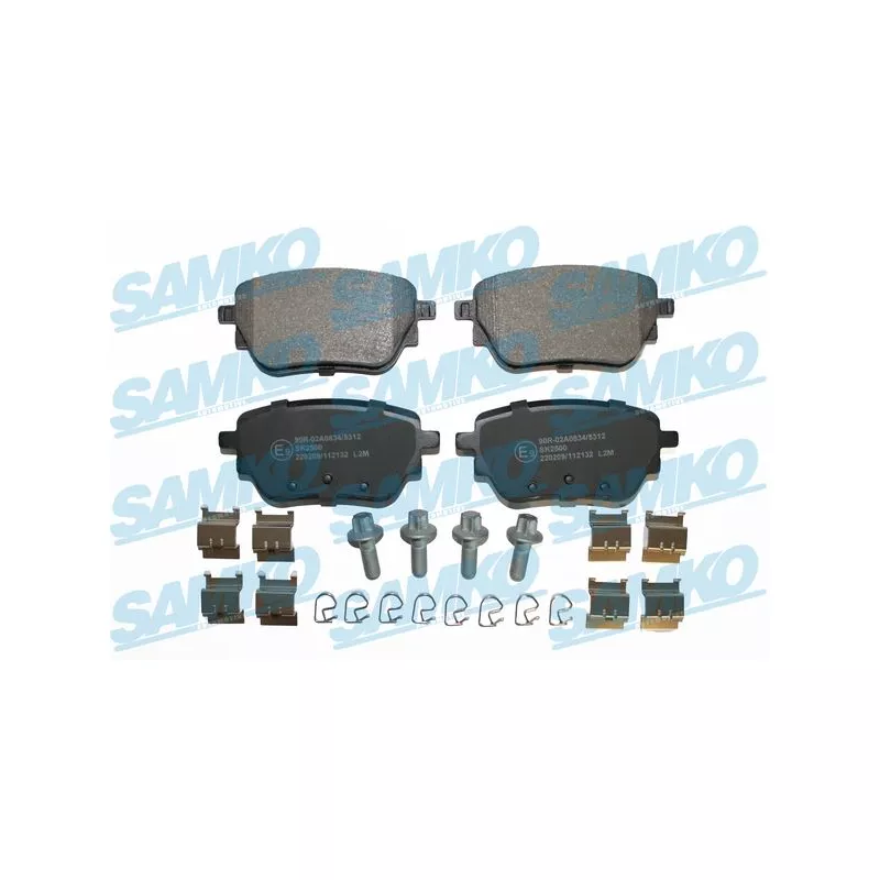 Jeu de 4 plaquettes de frein arrière SAMKO 5SP2132K